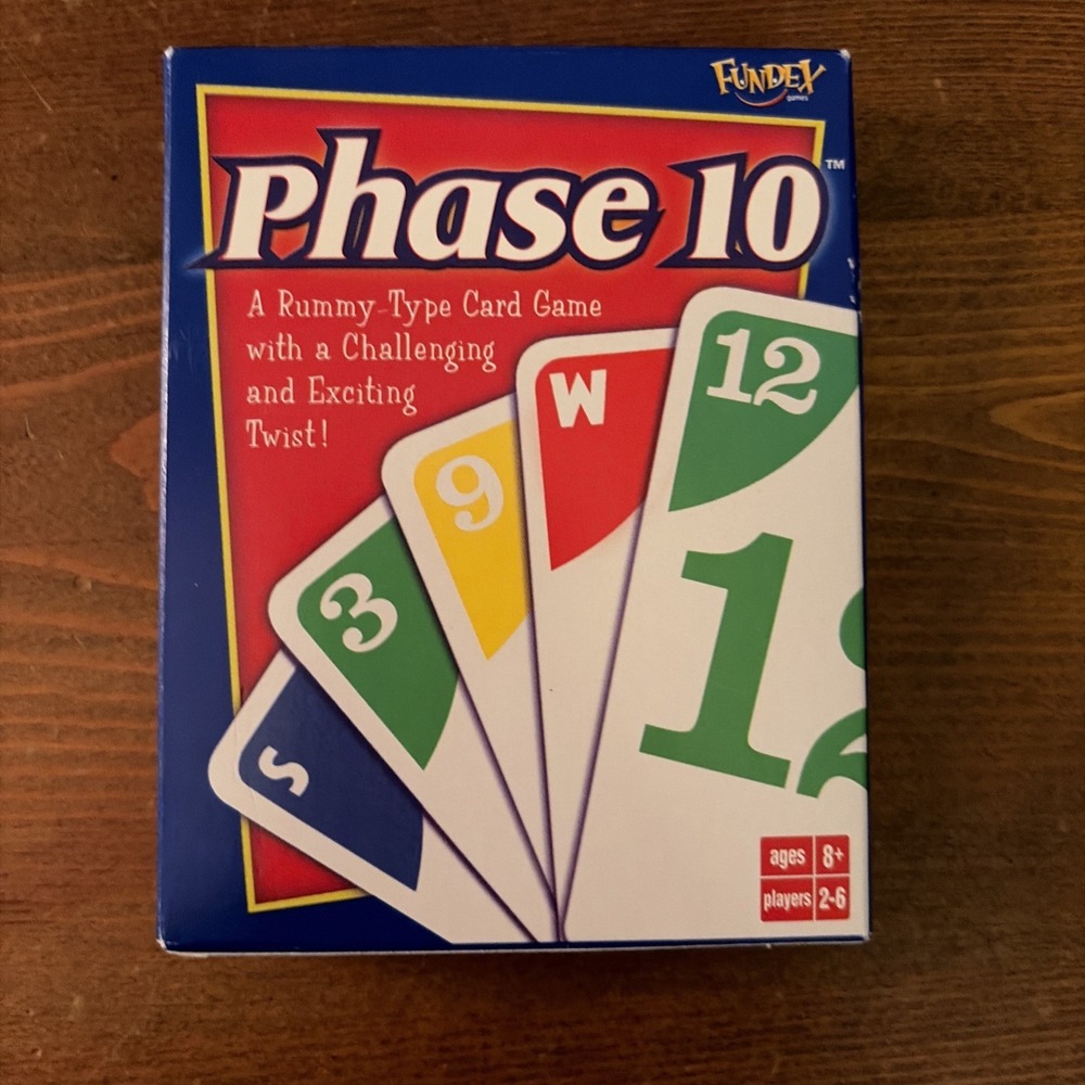 Vintage Phase 10 Card Game By Fundex 2001 Rummy Type Game Brand New Sealed